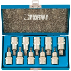 Fervi Set Nasadnih Torx Ključeva 1/2" TX20-TX70
